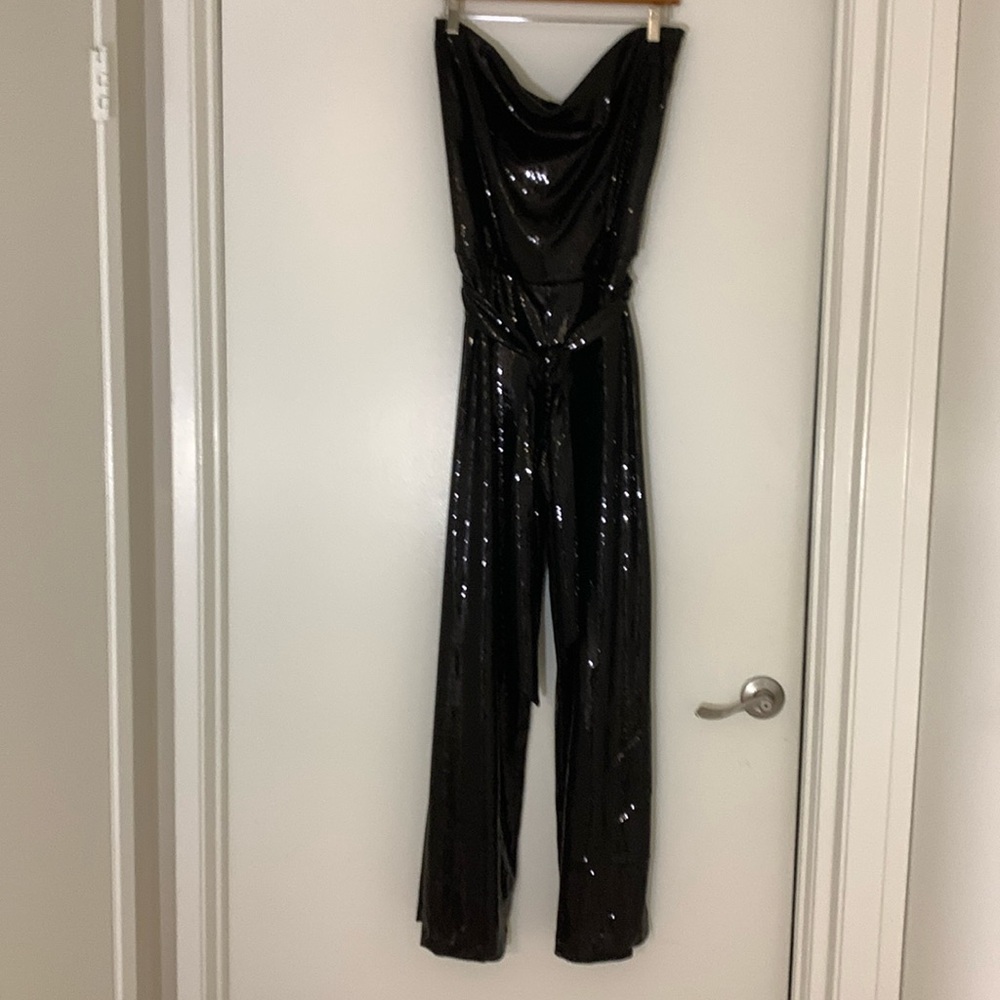 Sequins tube jumpsuit